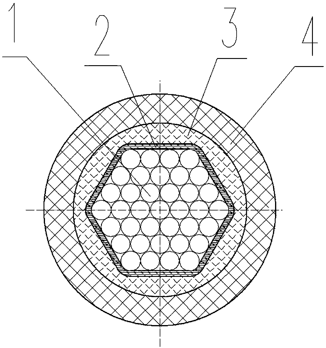 Anti-flaming inhaul cable