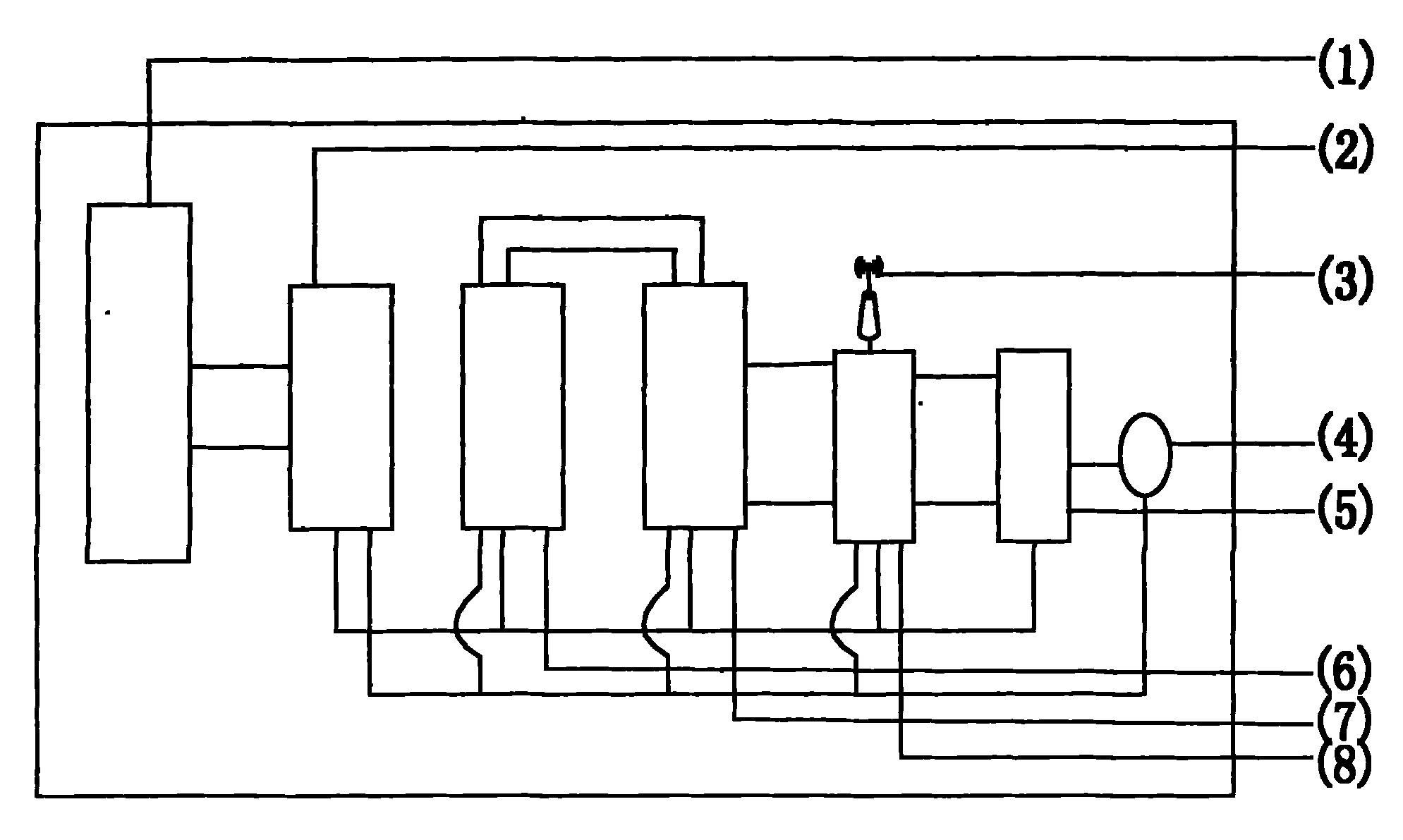 Wireless alarming fire-extinction terminal monitor for forest fire