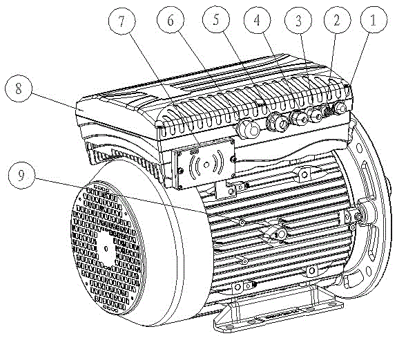 Intelligently controlled integrated variable frequency motor system