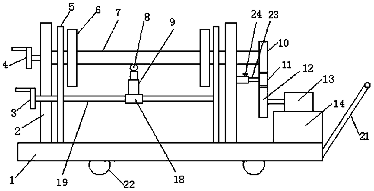 Cable contracting and releasing device