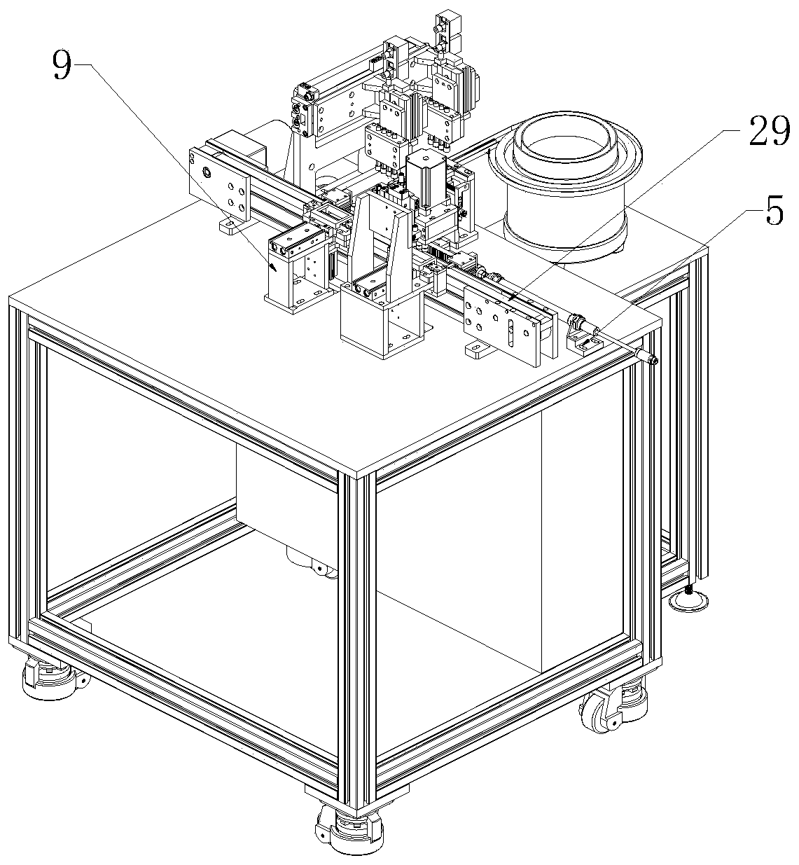 Upper shell assembling machine