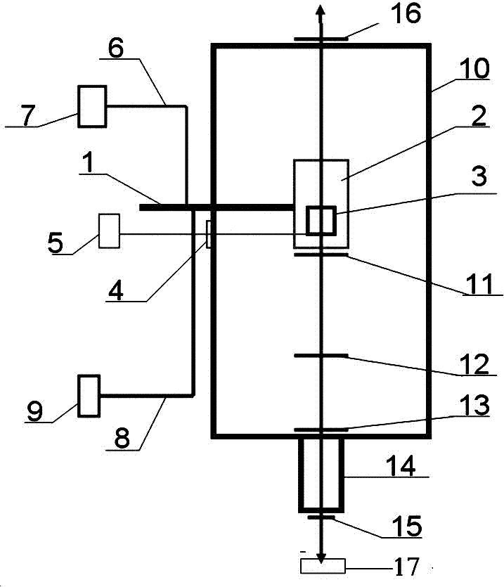 Device using neutron small-angle diffraction spectrometer to quickly locating sample location