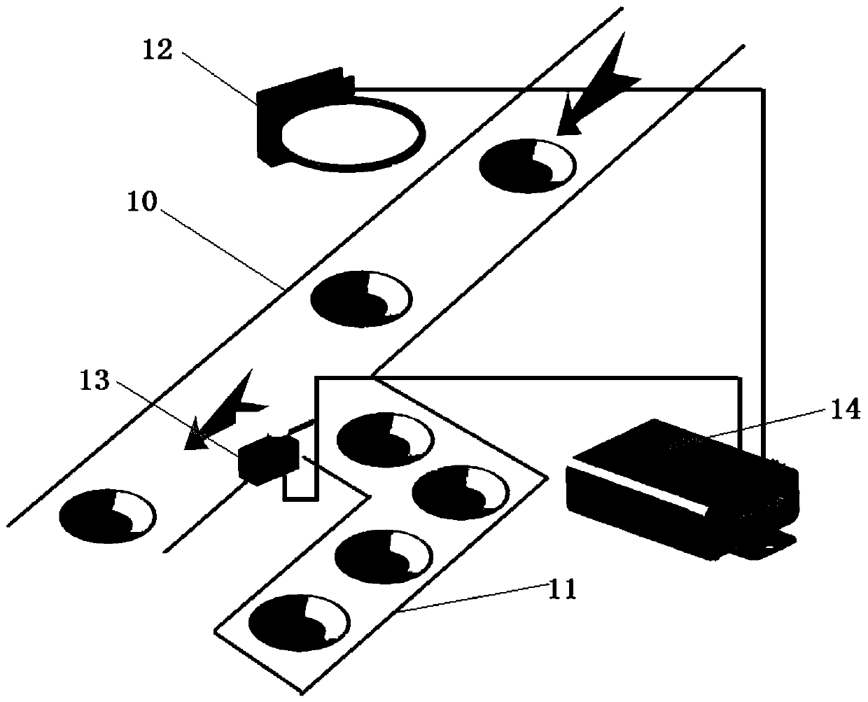 An automatic distribution food conveying system