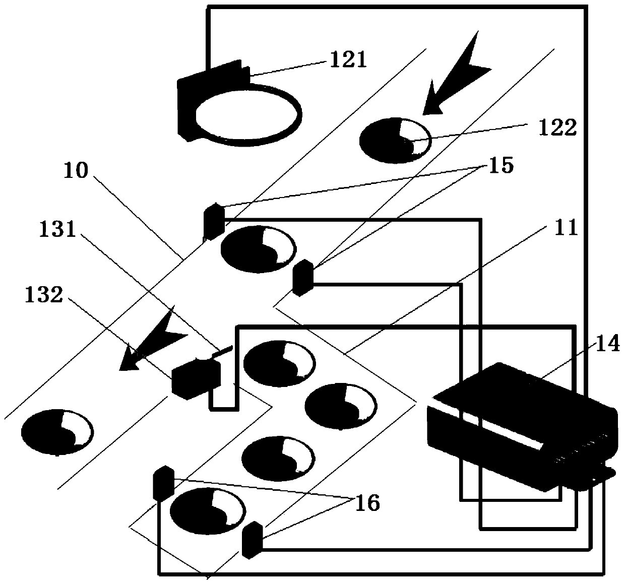 An automatic distribution food conveying system