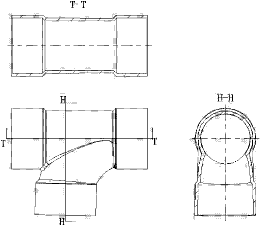 Tee pipe injection mold and using method thereof