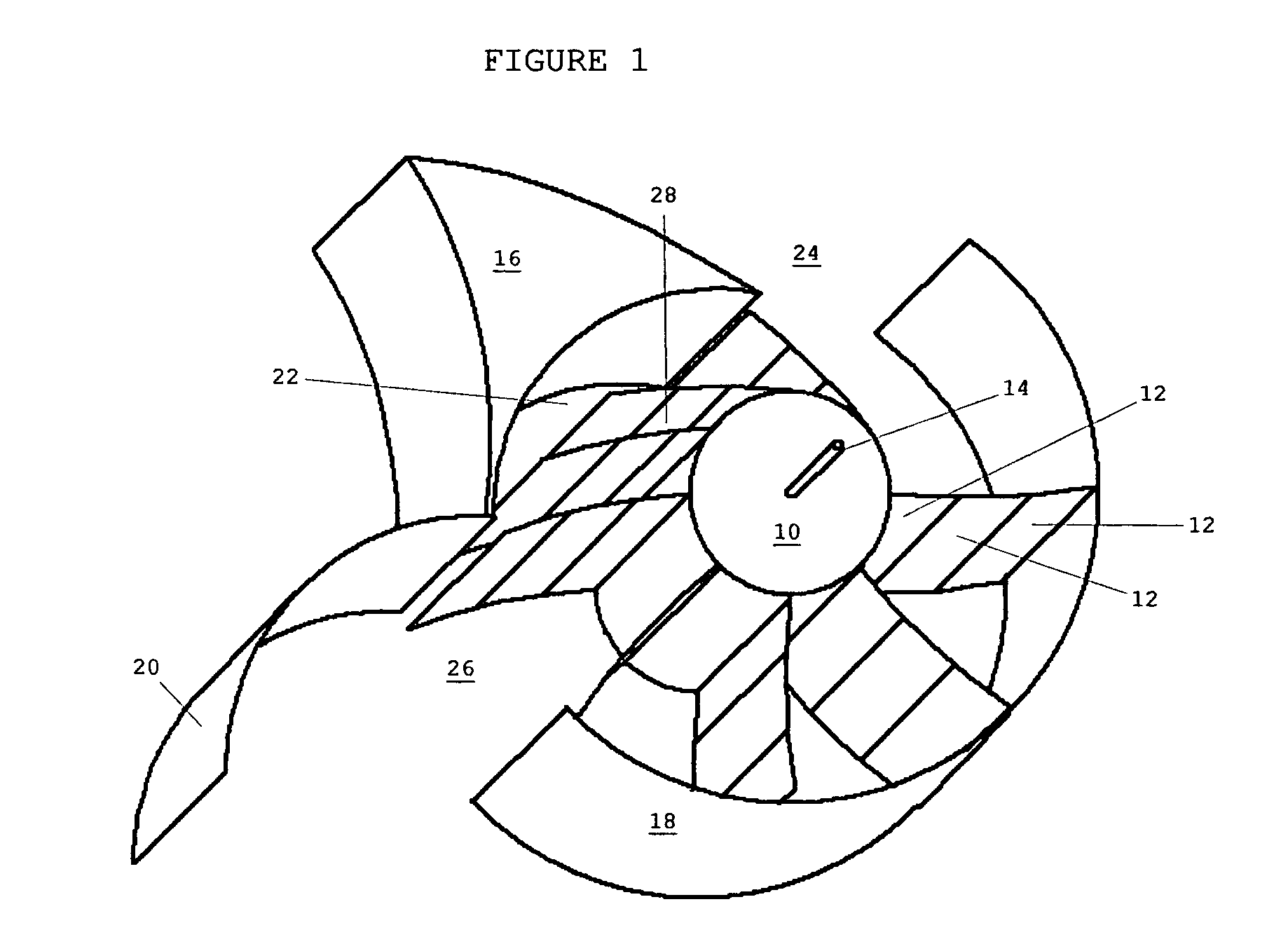 Water current powered motor