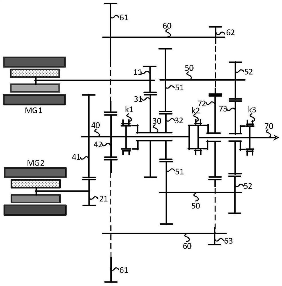 Double-motor electric drive gearbox and vehicle