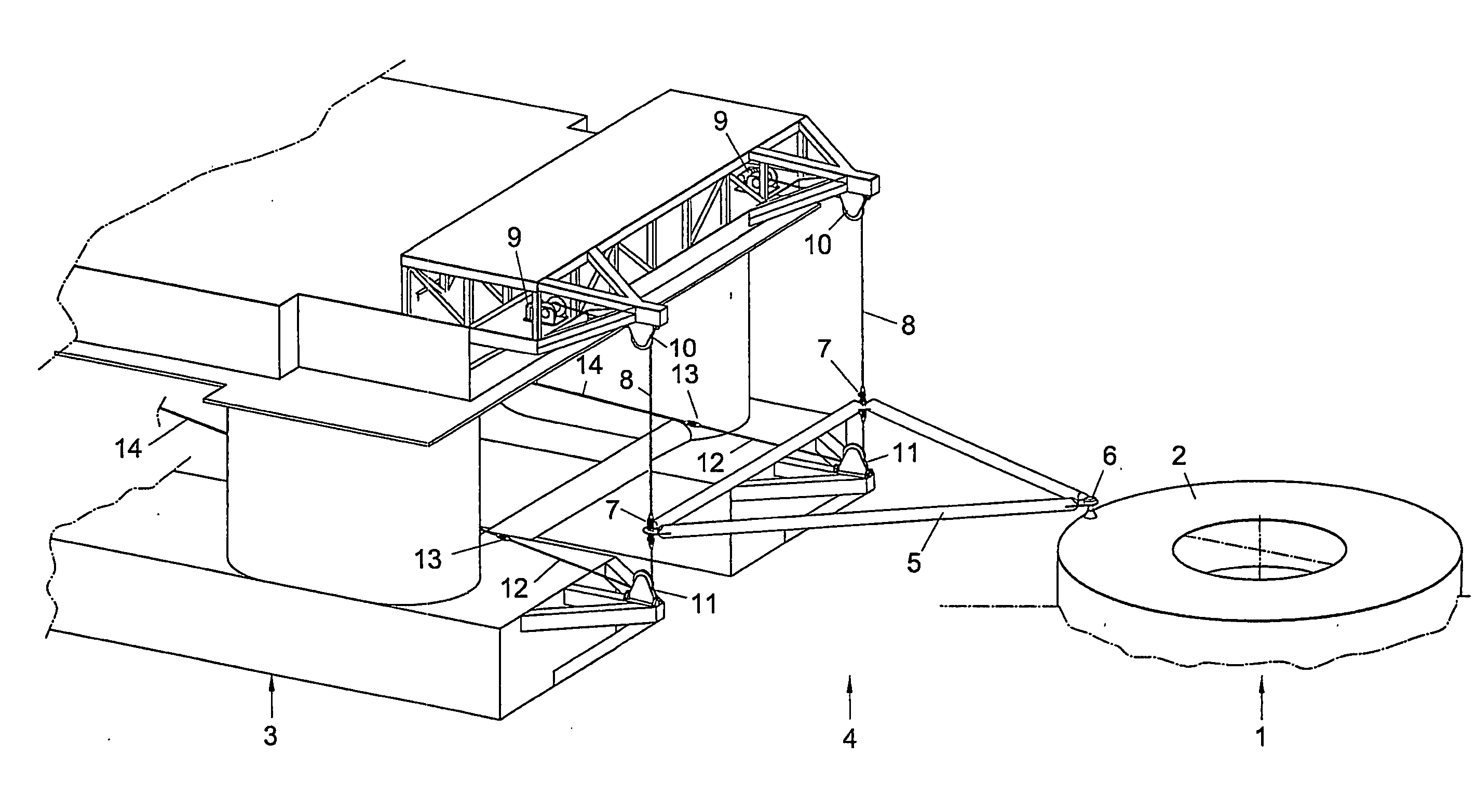 Apparatus for Connecting Two Offshore Units