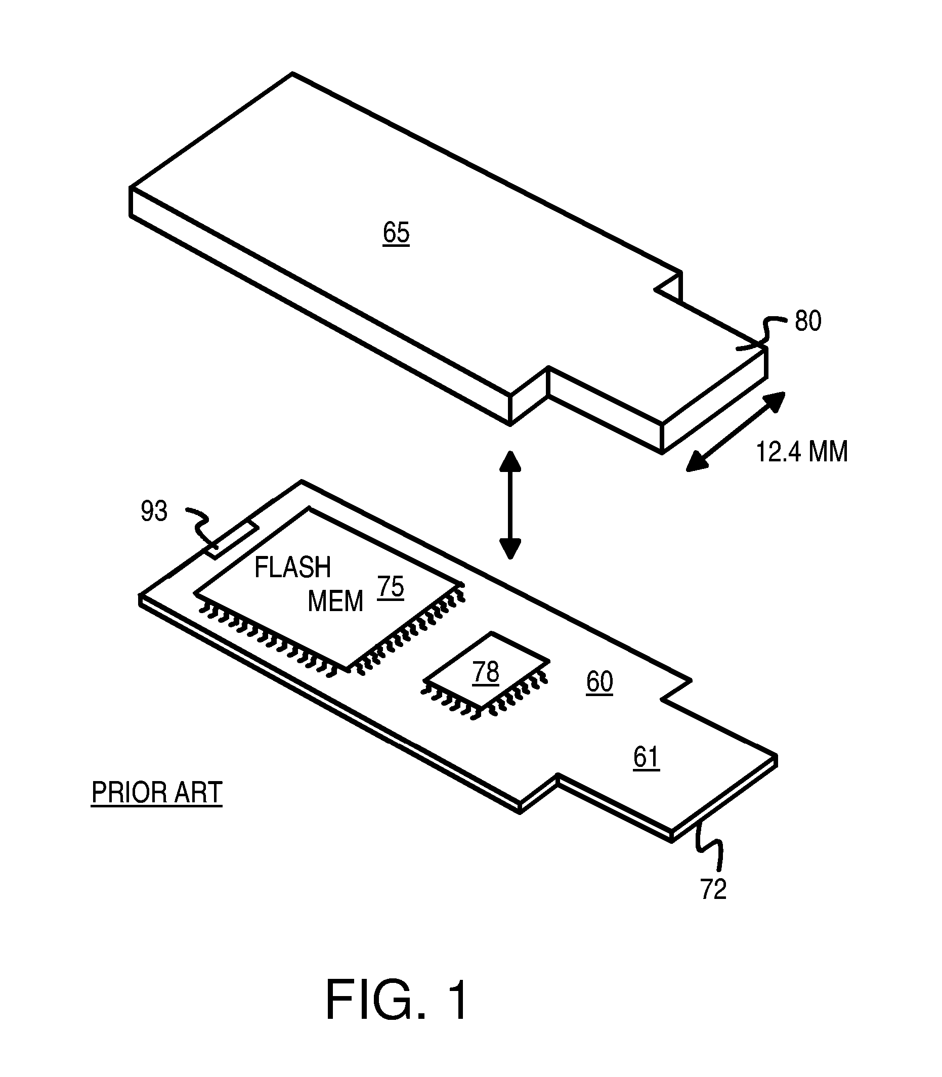 Universal-serial-bus (USB) flash-memory device with metal wrap formed over plastic housing