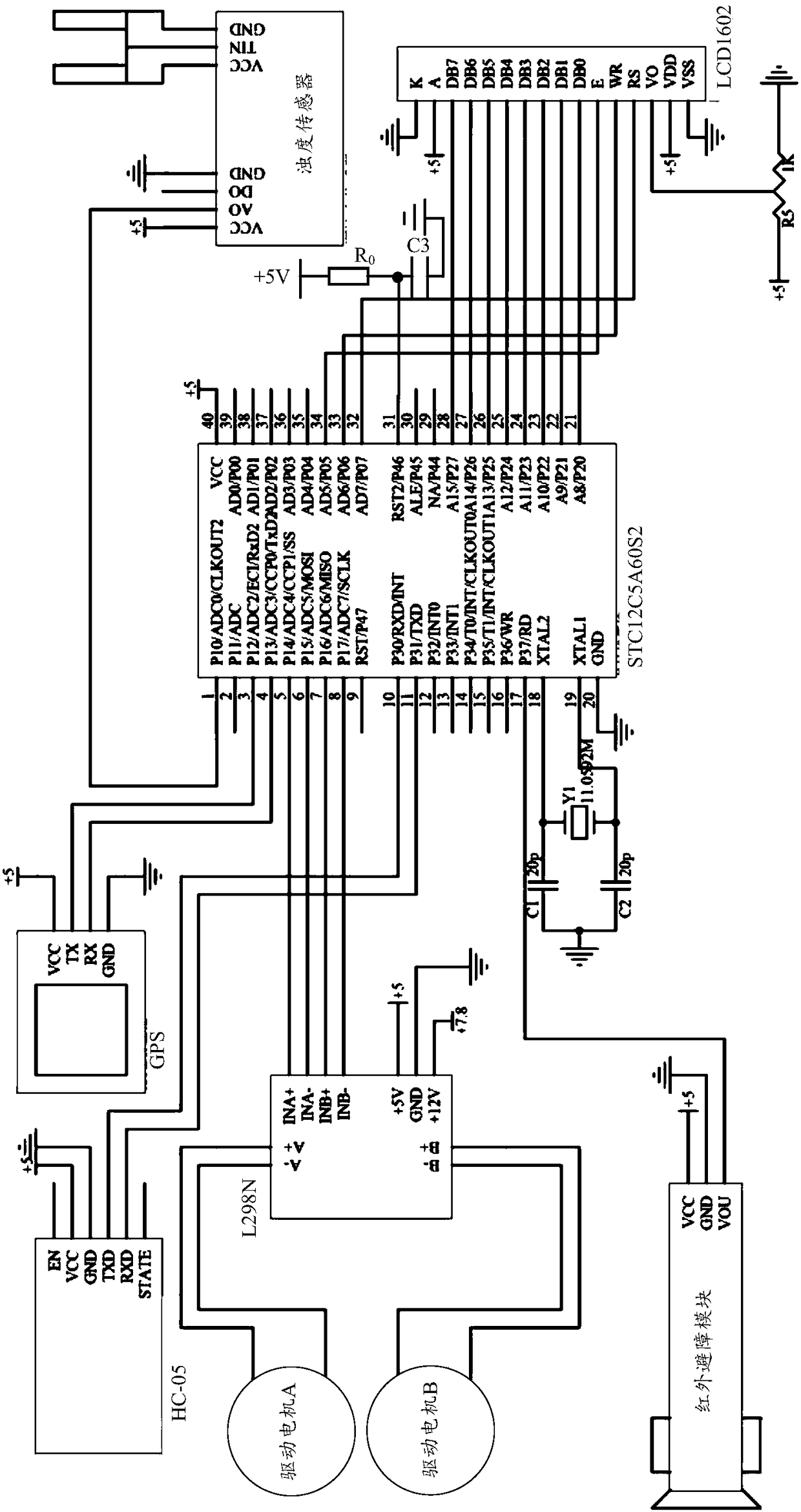 Portable intelligent water quality detection ship with positioning and remote control functions