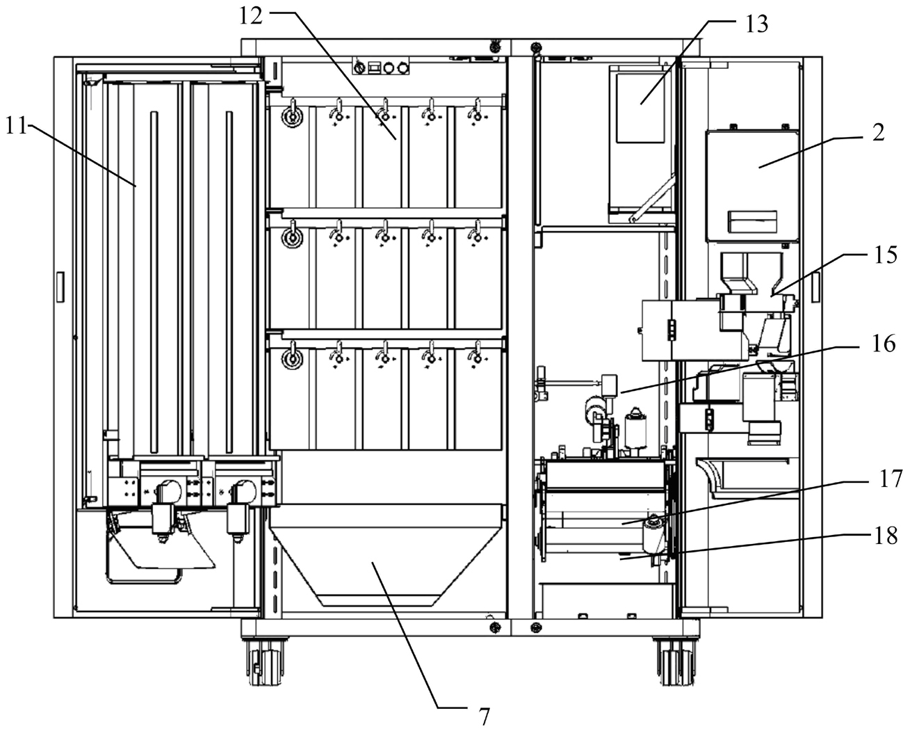 Vending machine with functions of commodity sales and after-sale service