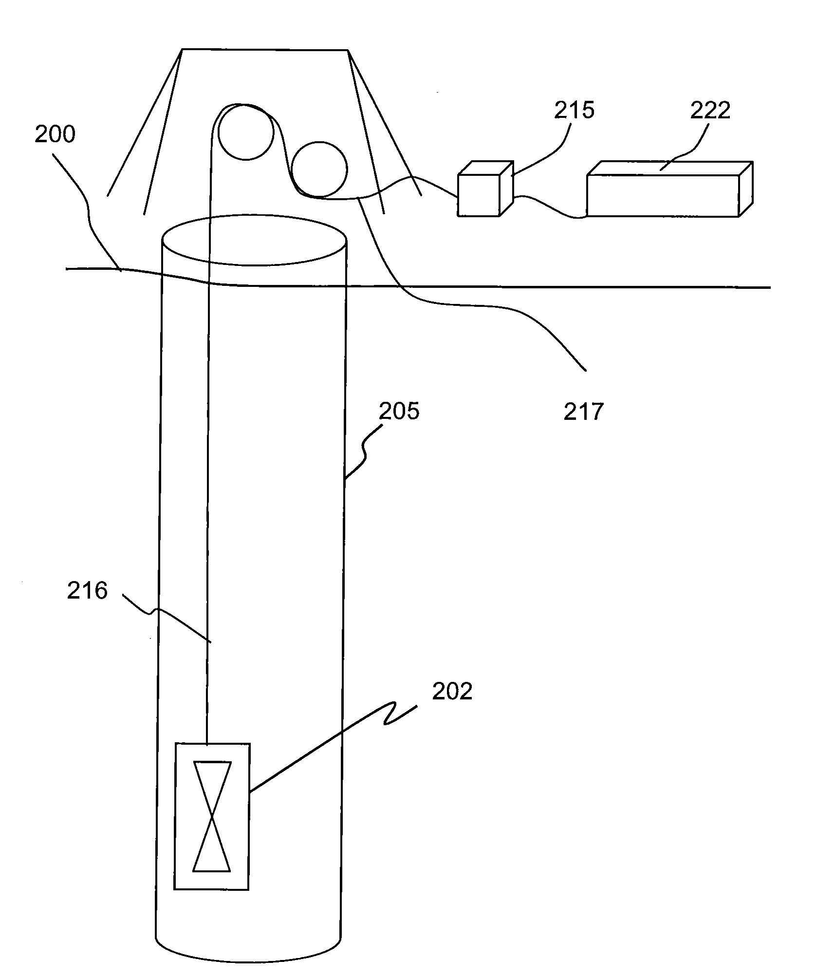 Wellbore casing mounted device for determination of fracture geometry and method for using same