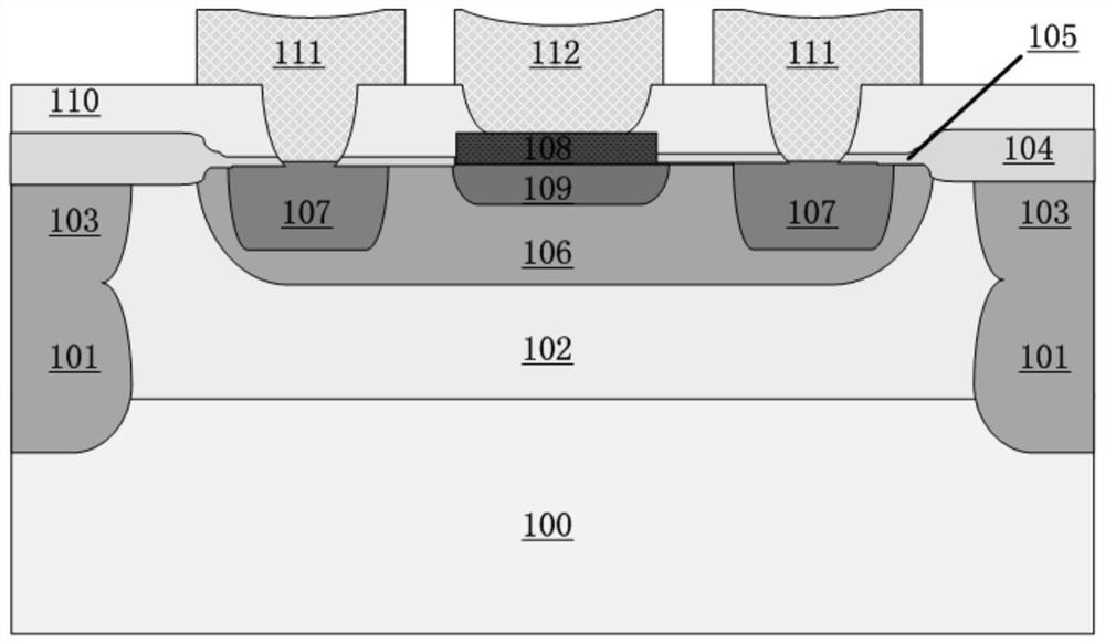 Polycrystalline self-doped smooth top gate JFET device and manufacturing method thereof