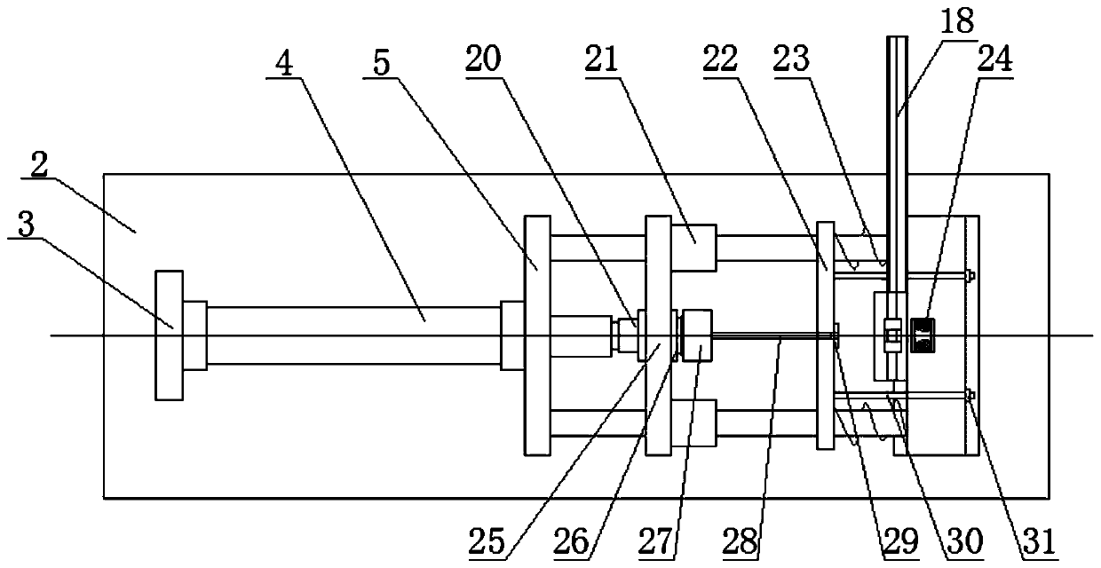 Transverse automatic stretching device suitable for long-thin-wall pipe blank