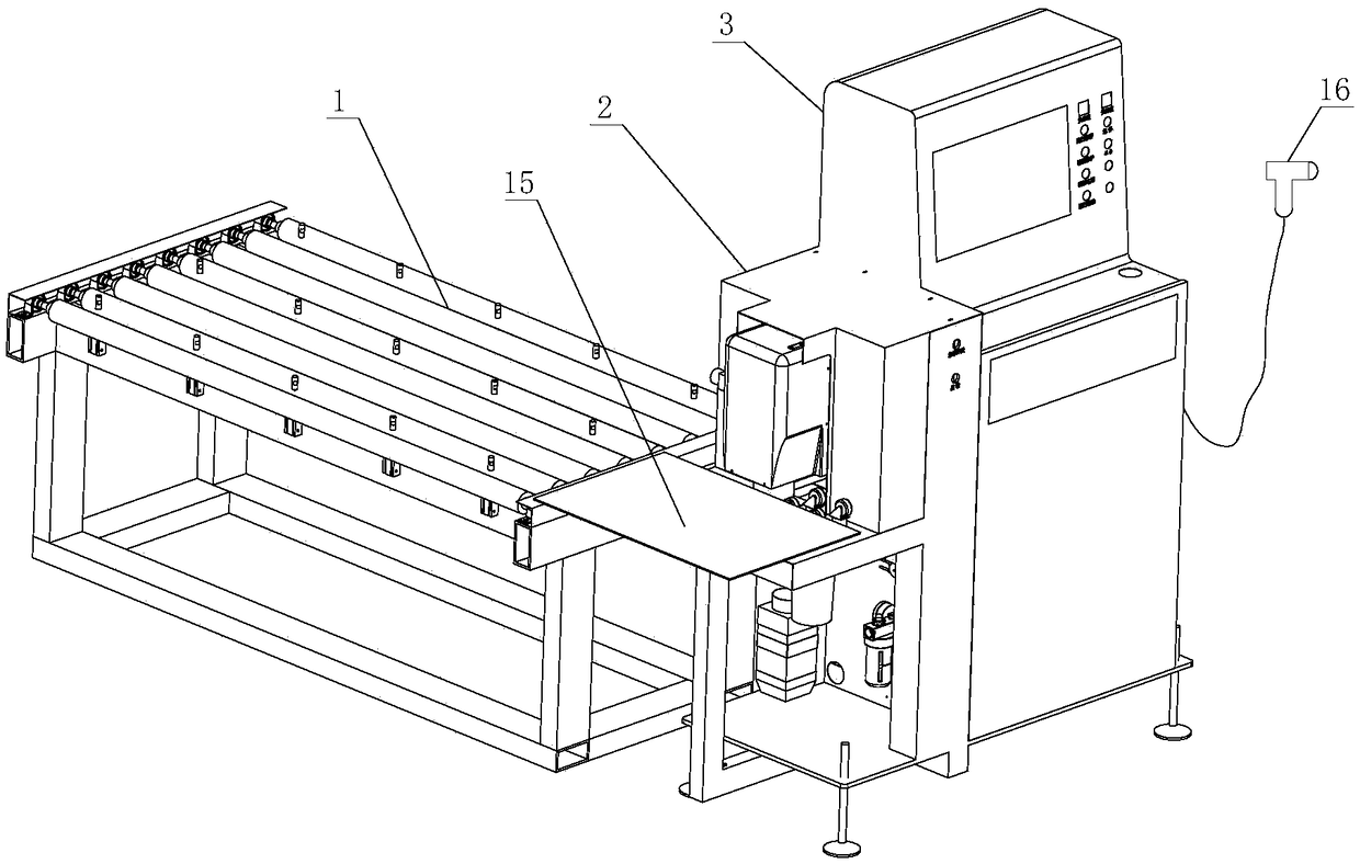 Automatic glass digital printing system and using method thereof