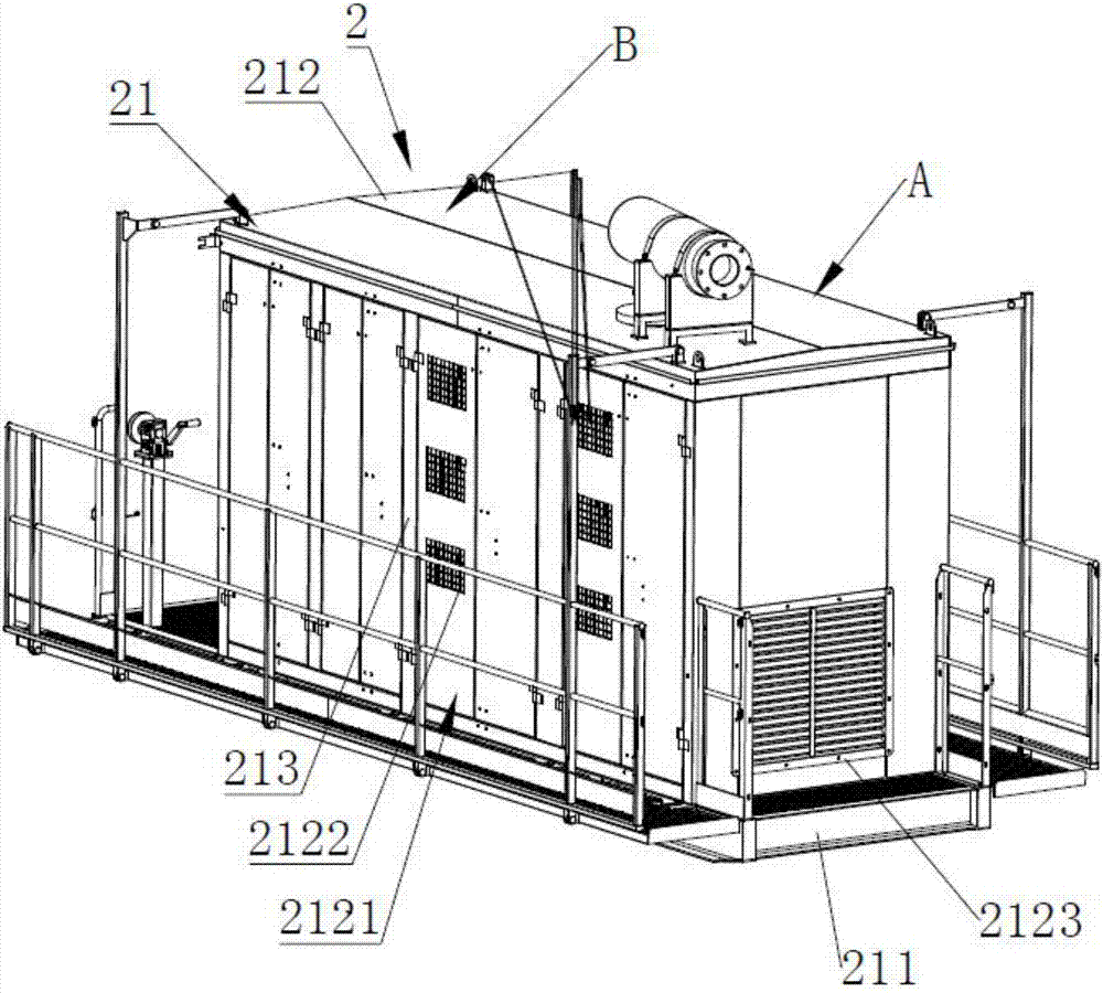 Hybrid power control system for crane and control method of hybrid power control system