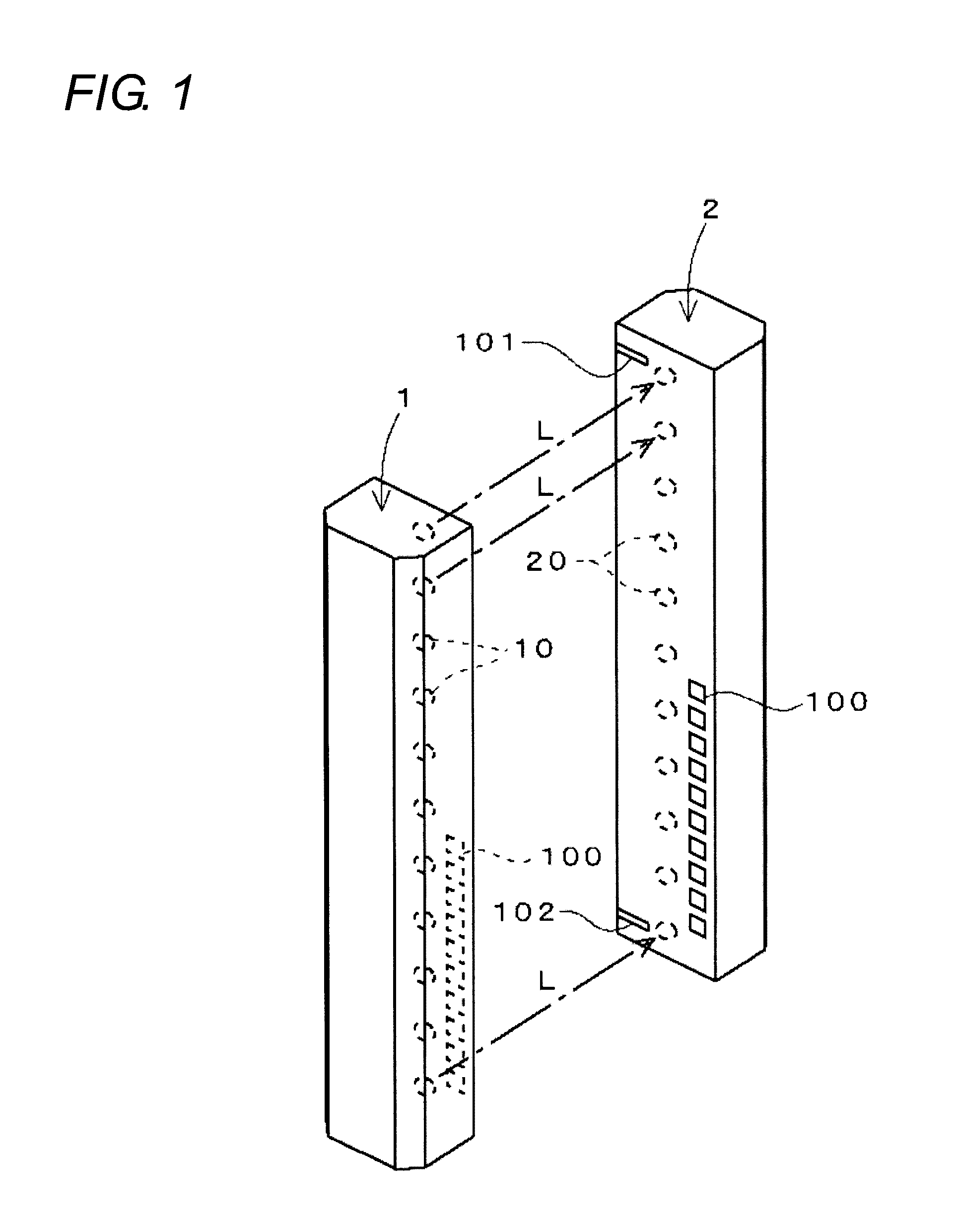 Multi-optical axis photoelectronic sensor