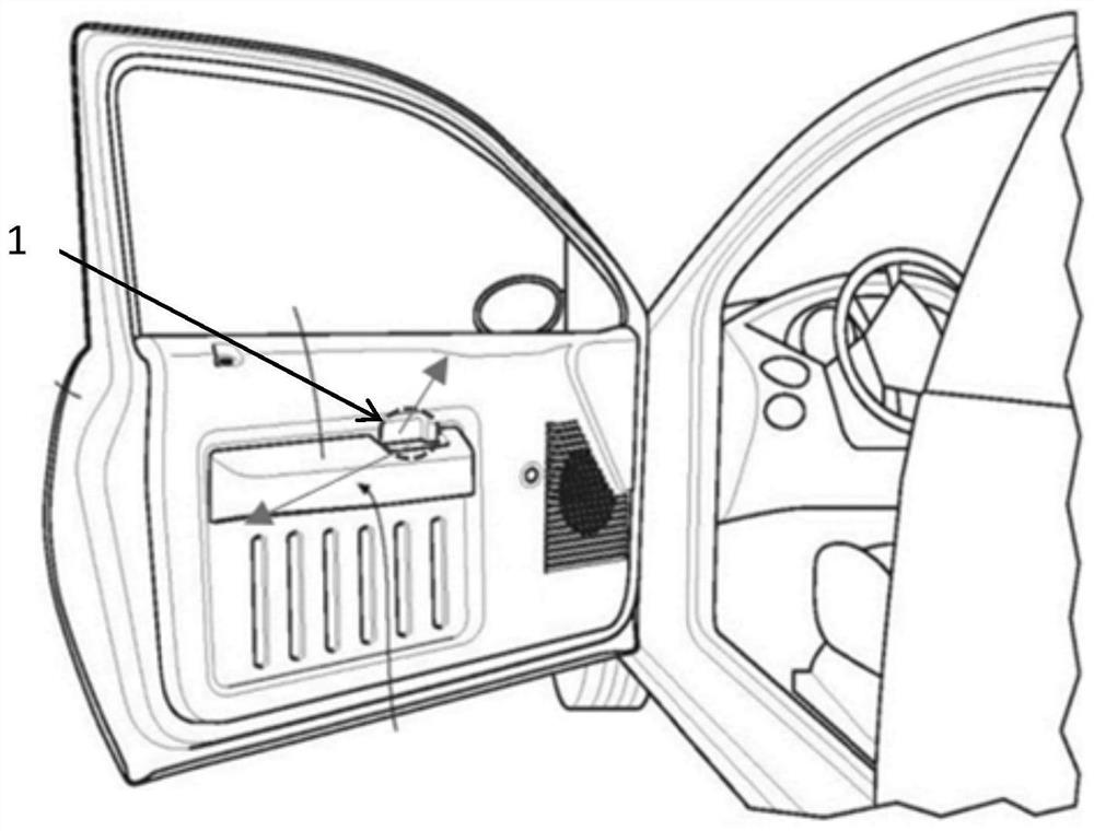 Interior structure with in-vehicle atmosphere adjusting function and vehicle