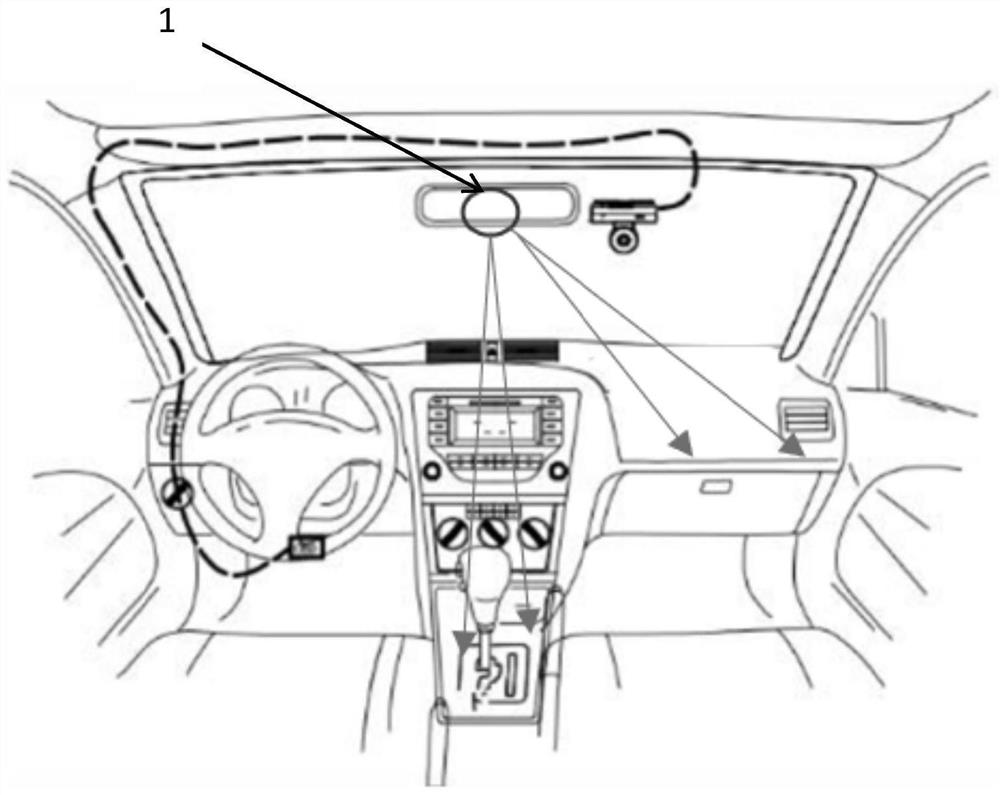 Interior structure with in-vehicle atmosphere adjusting function and vehicle