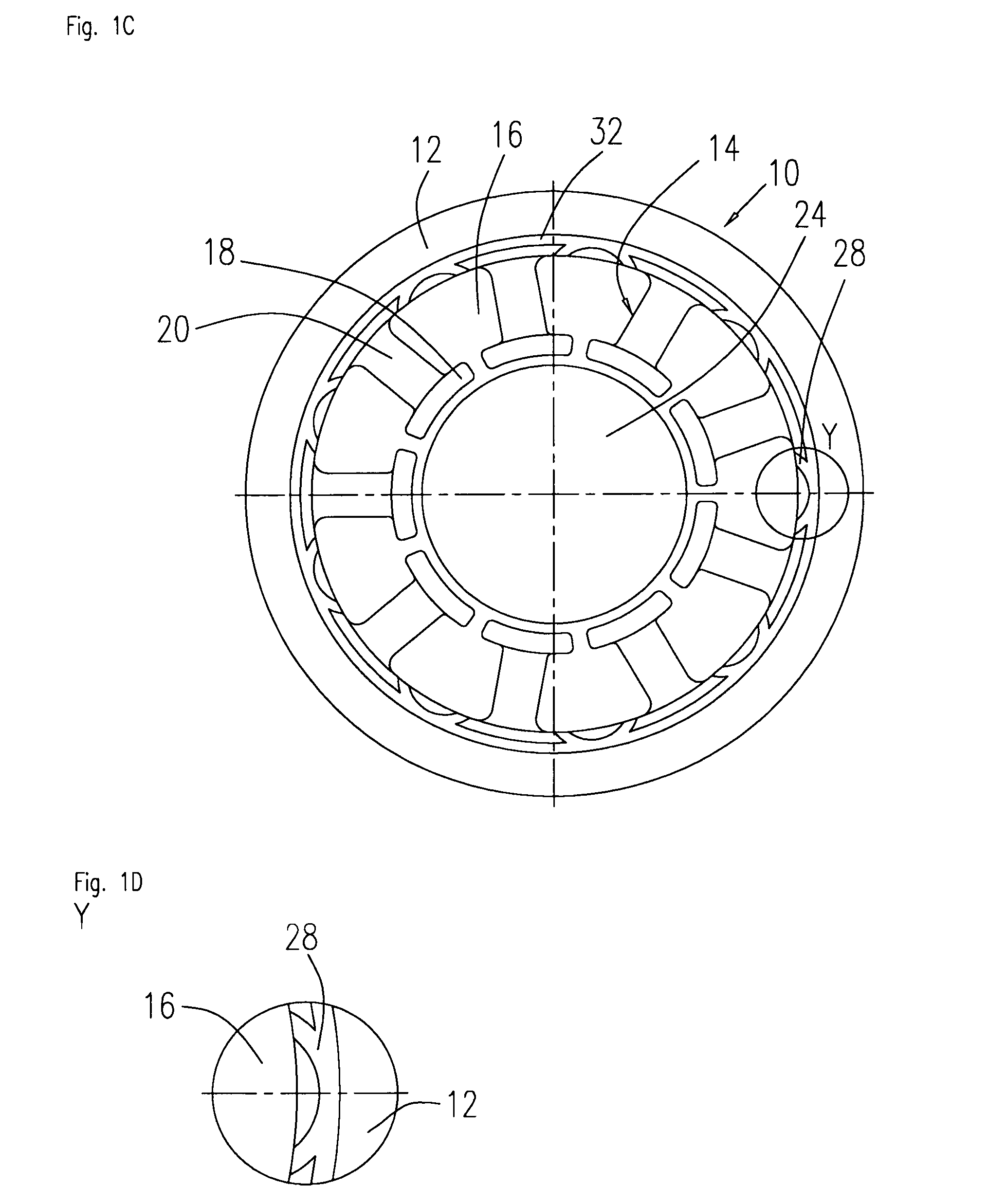 Stator component for an electric motor