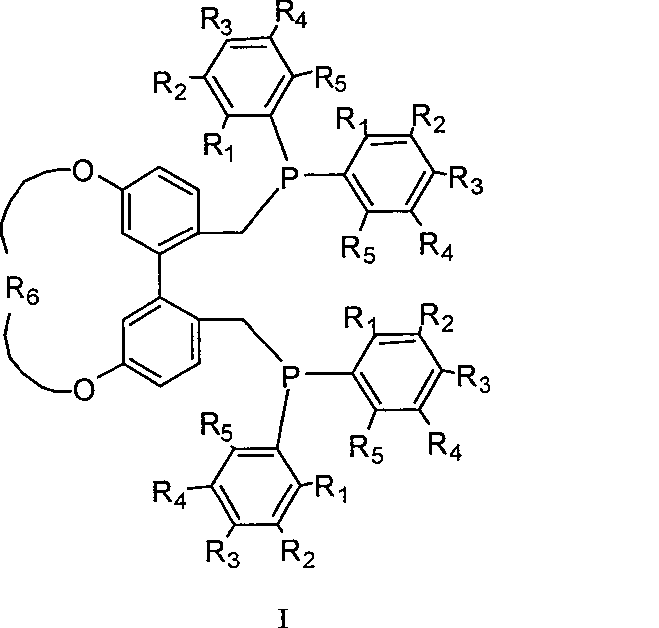 5,5'-position connected 1,1'-biphenyl axis chirality diphosphine ligand and synthetic method thereof