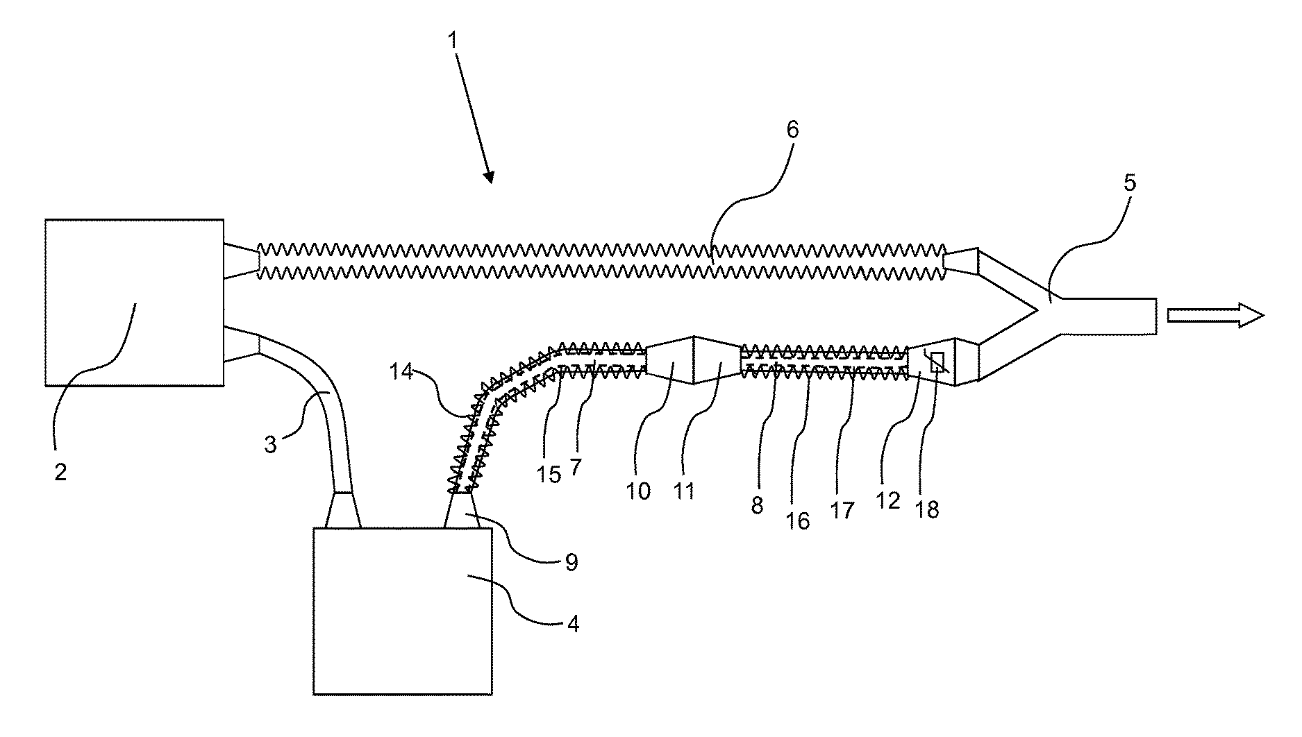 Tube for a respirator system