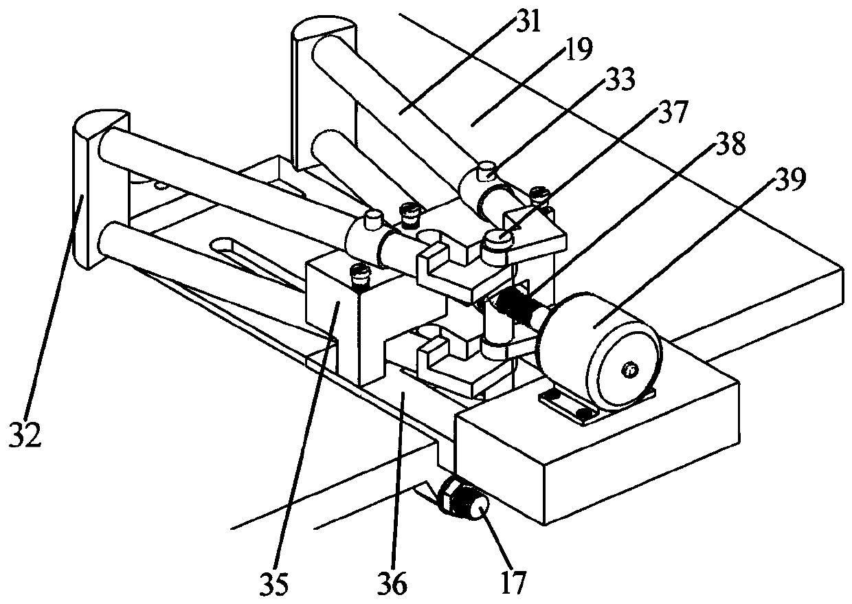 Positioning mechanism for measuring cross section distortion of metal bent pipe