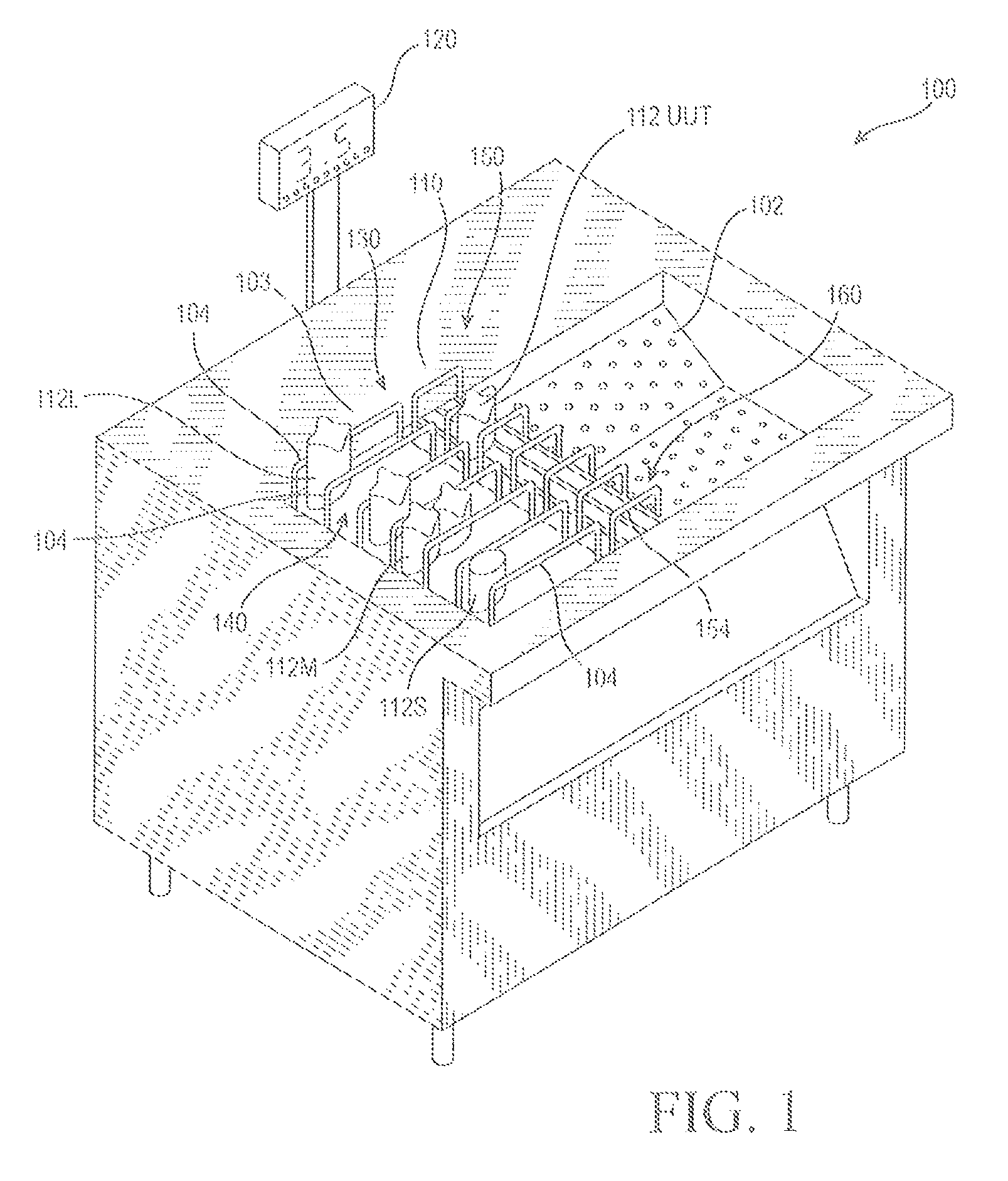 Fry station with integral portion weight sensing system and method