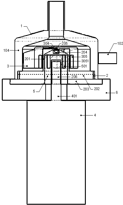 Single-fulcrum magnetomotive centrifugal blood pump