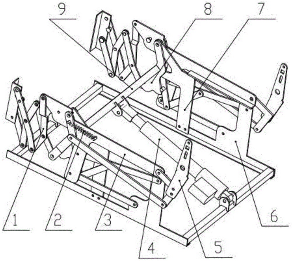 Linkage-type lifting chair