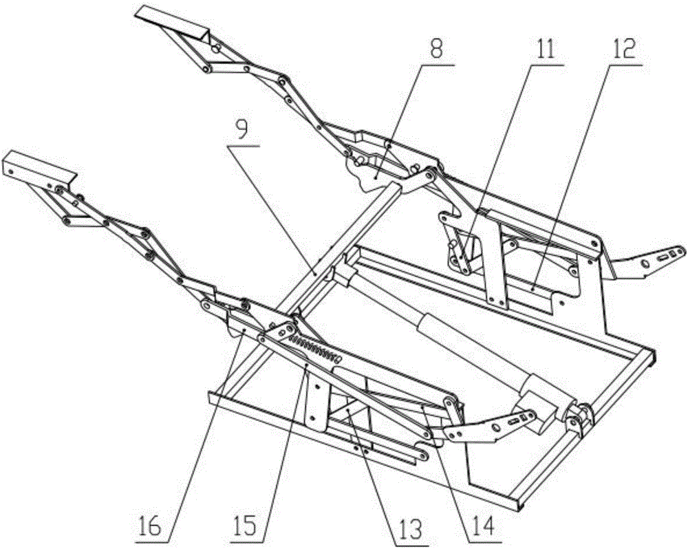 Linkage-type lifting chair