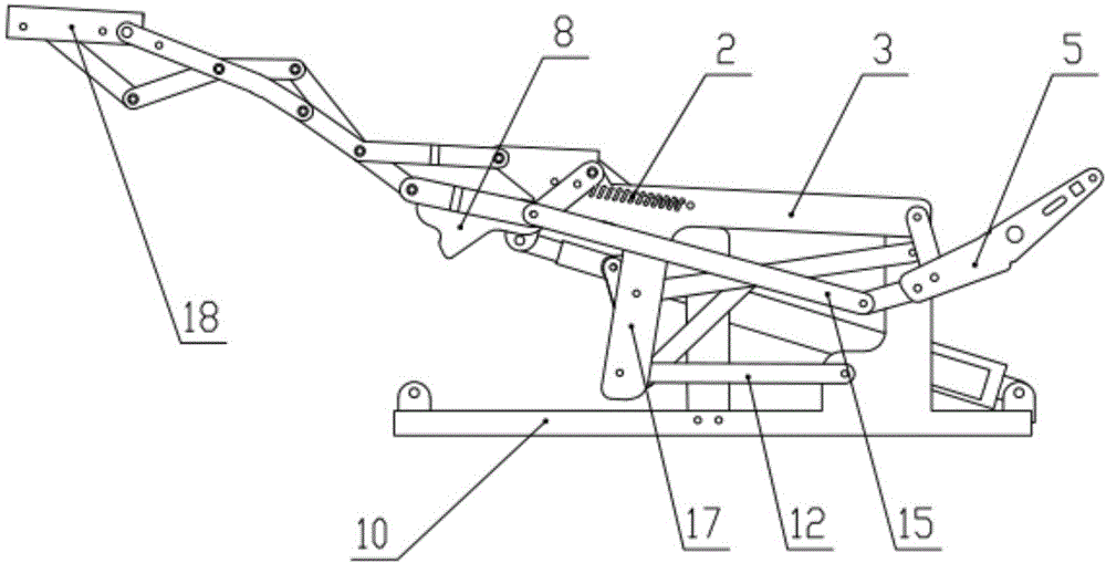 Linkage-type lifting chair