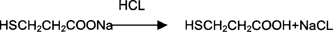 Process for preparing 3-mercaptopropyl acid