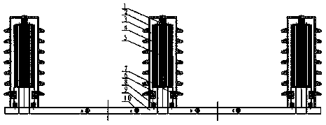 Capacitive-type external voltage sensor used for circuit breaker switch