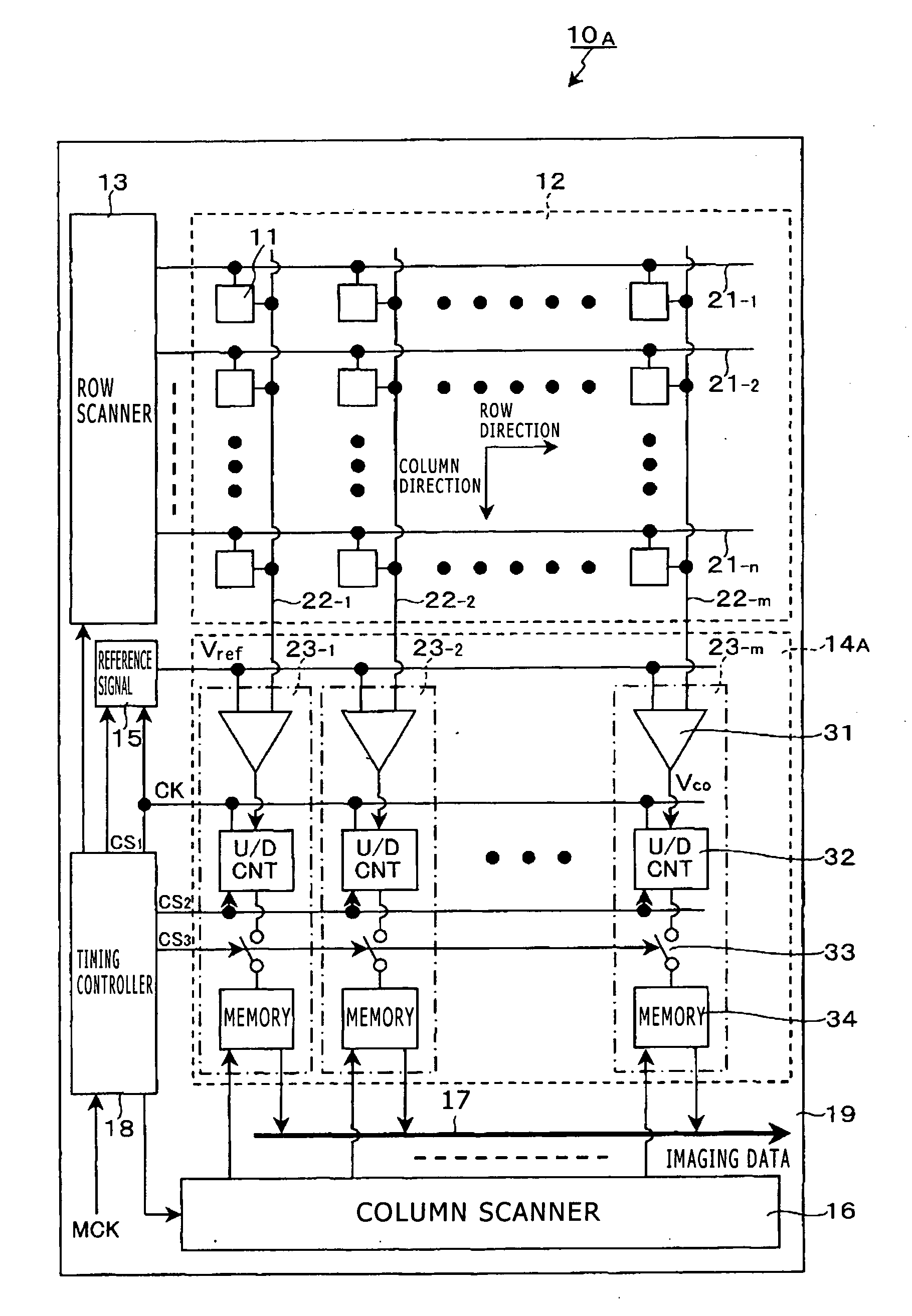 Solid-state imaging device, method for driving solid-state imaging device, and electronic apparatus