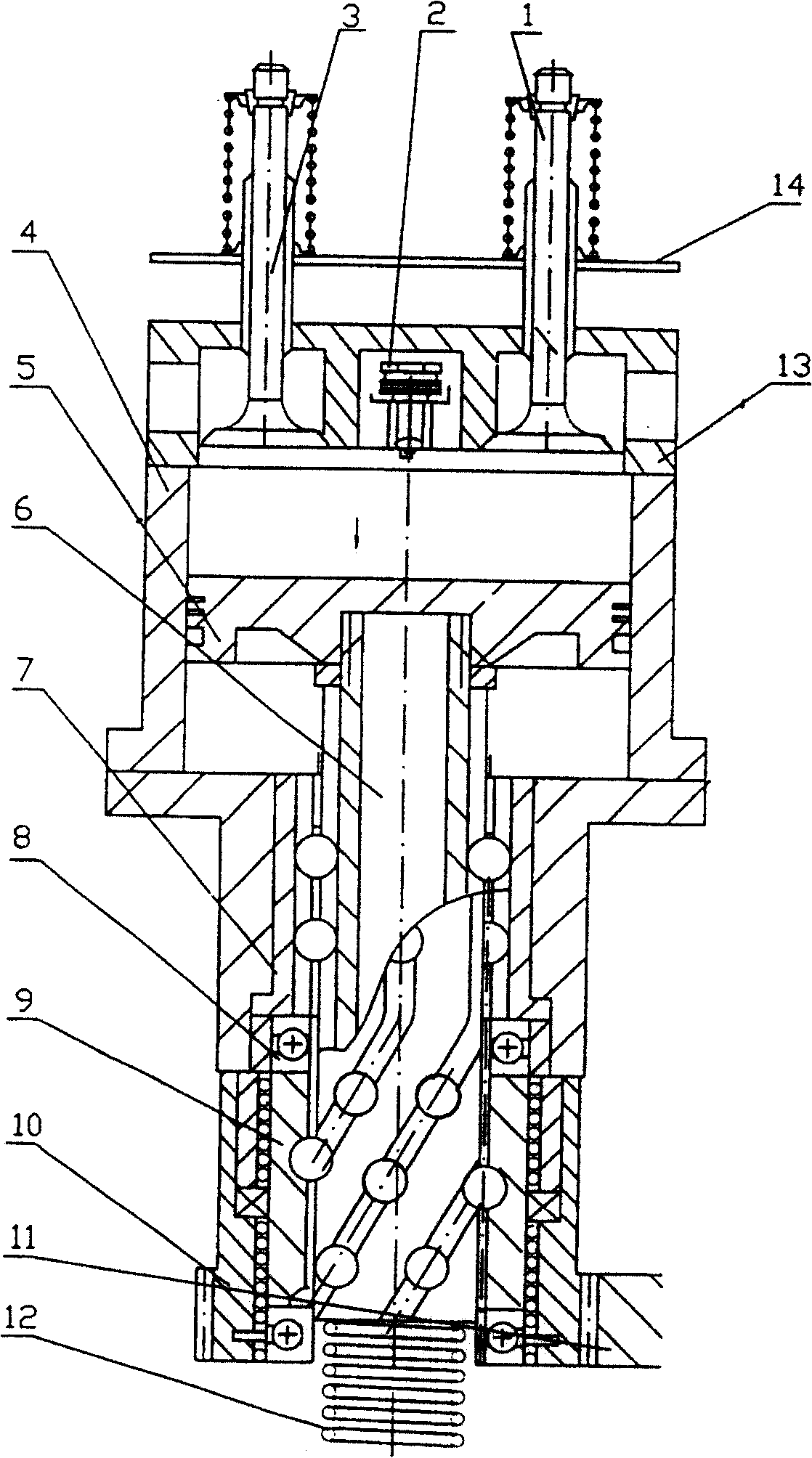 Two stroke operation engine and its two stroke operation process