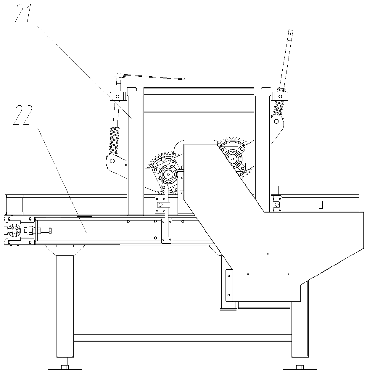 Robot packaging and stacking system and use method