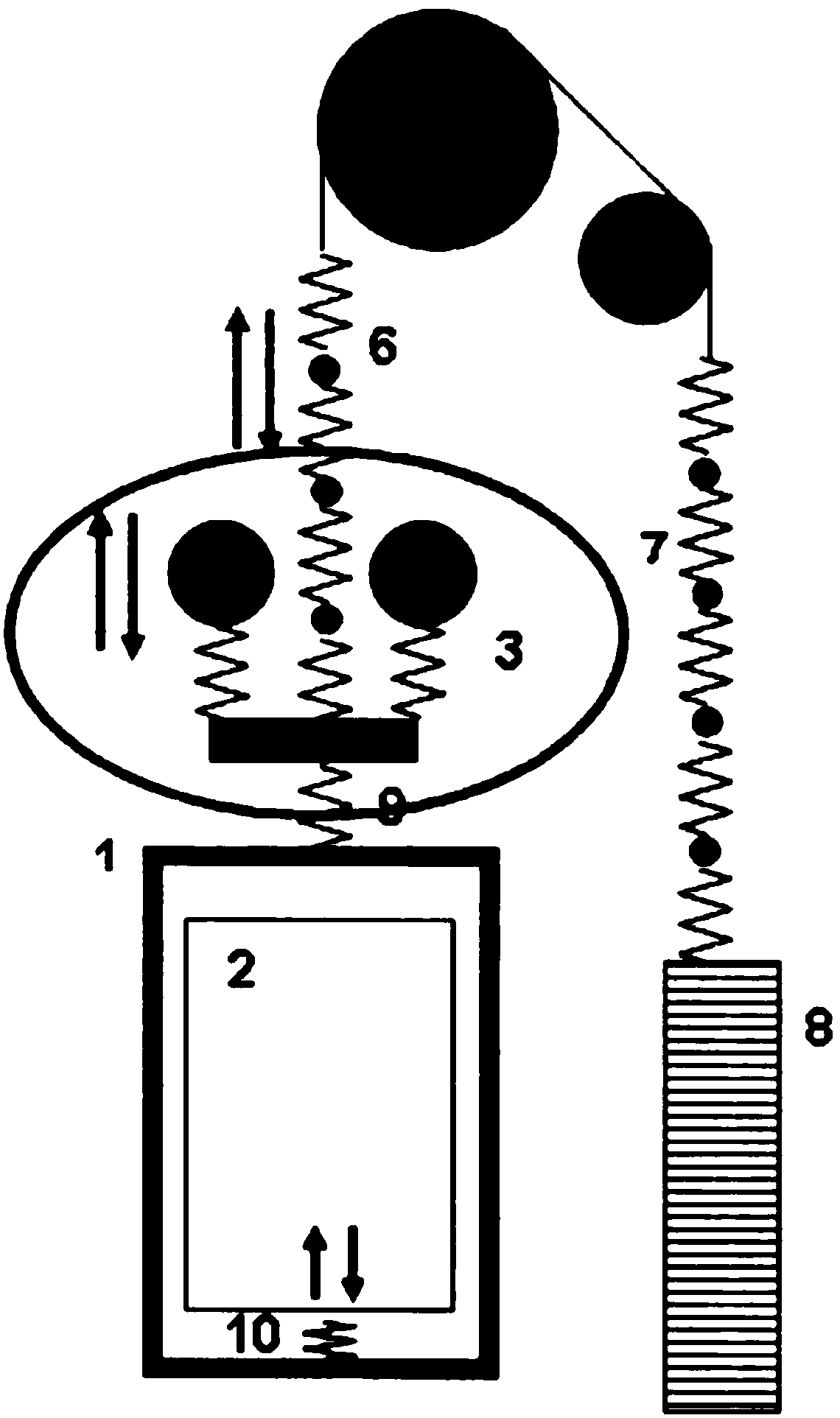 Elevator car damping structure