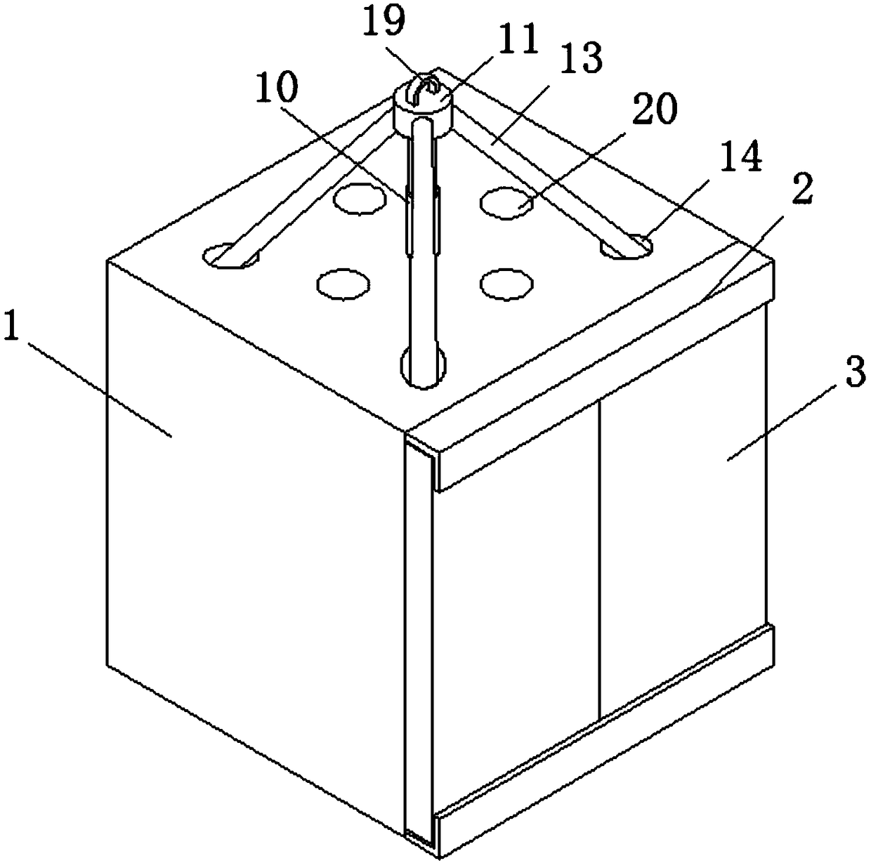 Elevator car damping structure