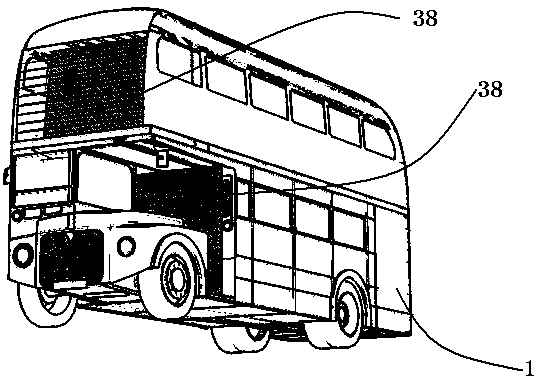 Dehazing motor vehicle with liftable bottom air inlet