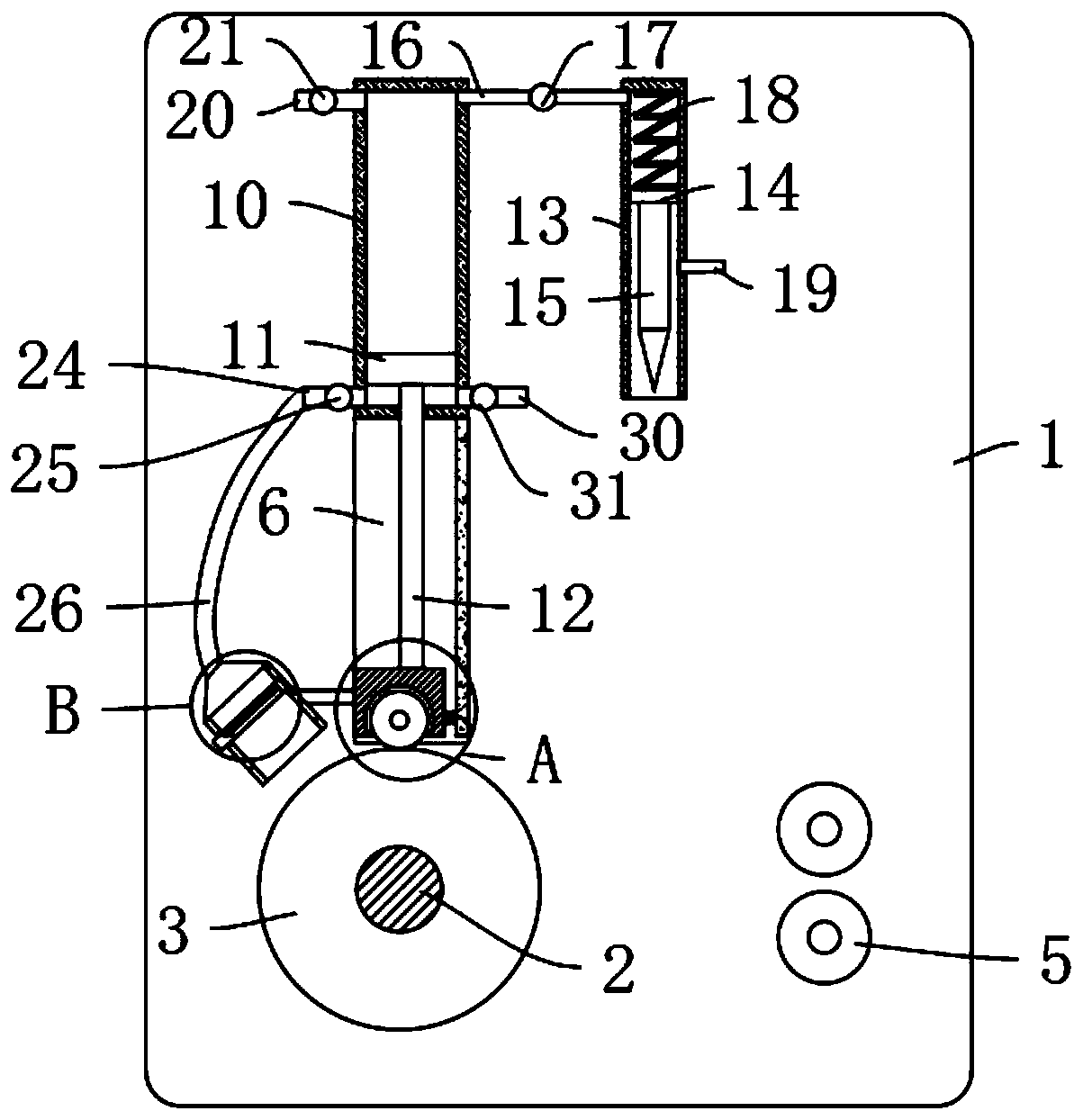 Winding device of textile equipment