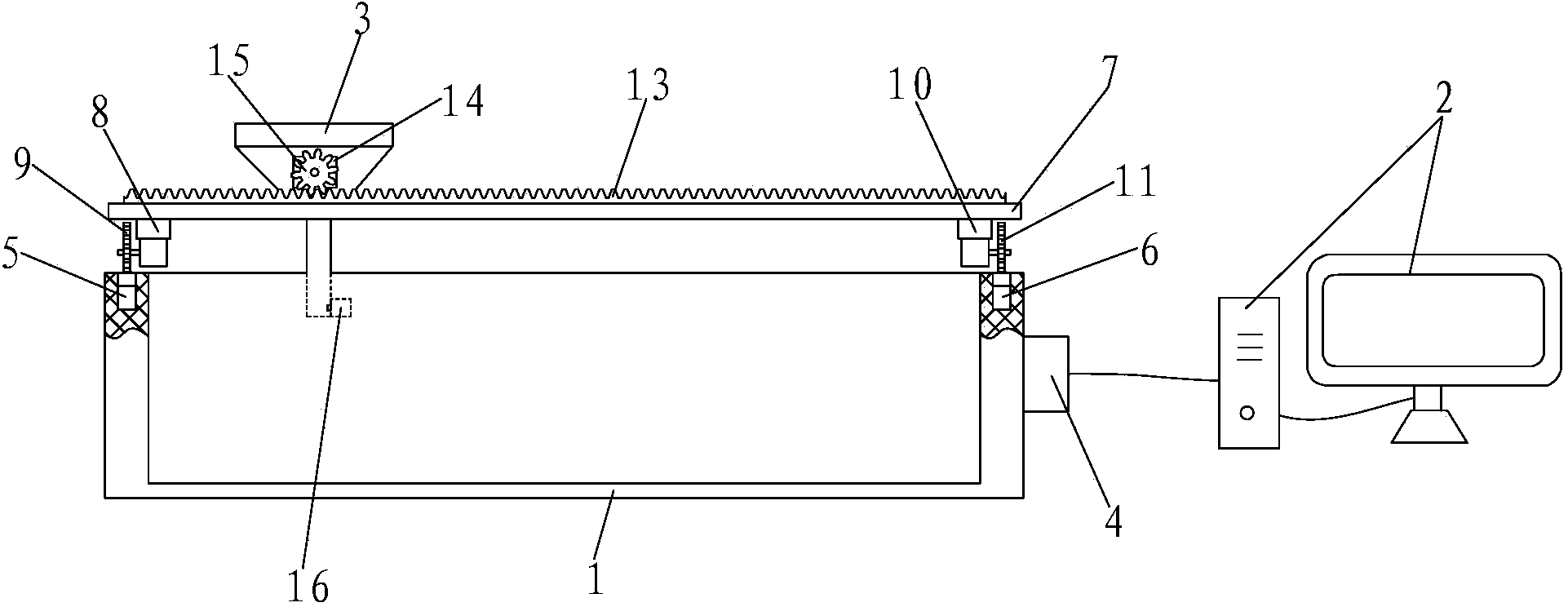 Slurry uniform filling system and slurry uniform filling method for testing flow sedimentation law of filling slurry