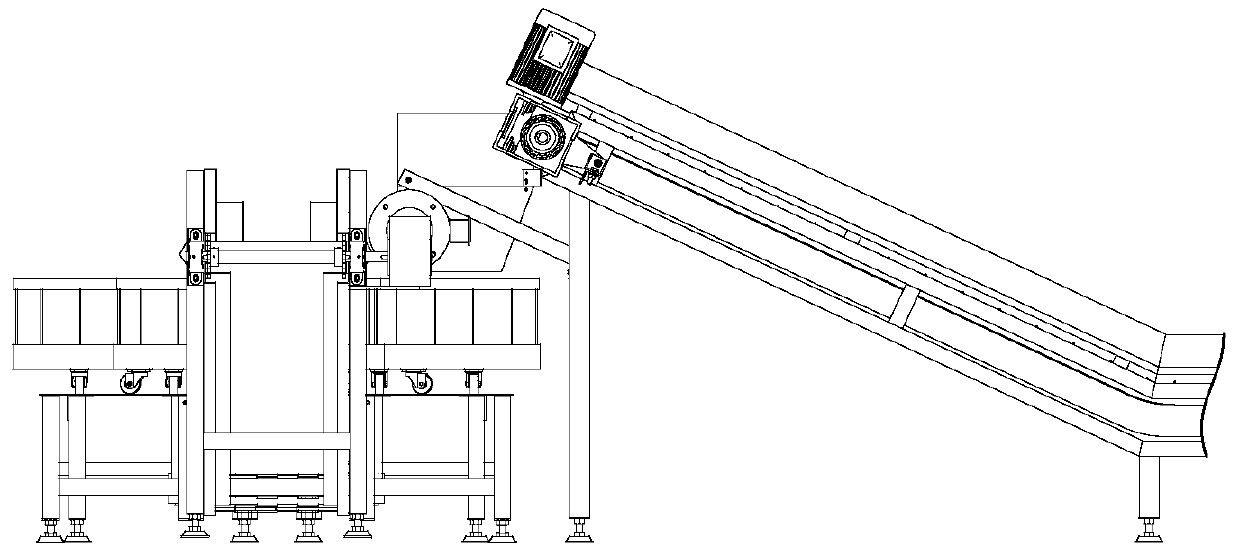 Tremella fuciformis base cutting production line with continuous feeding