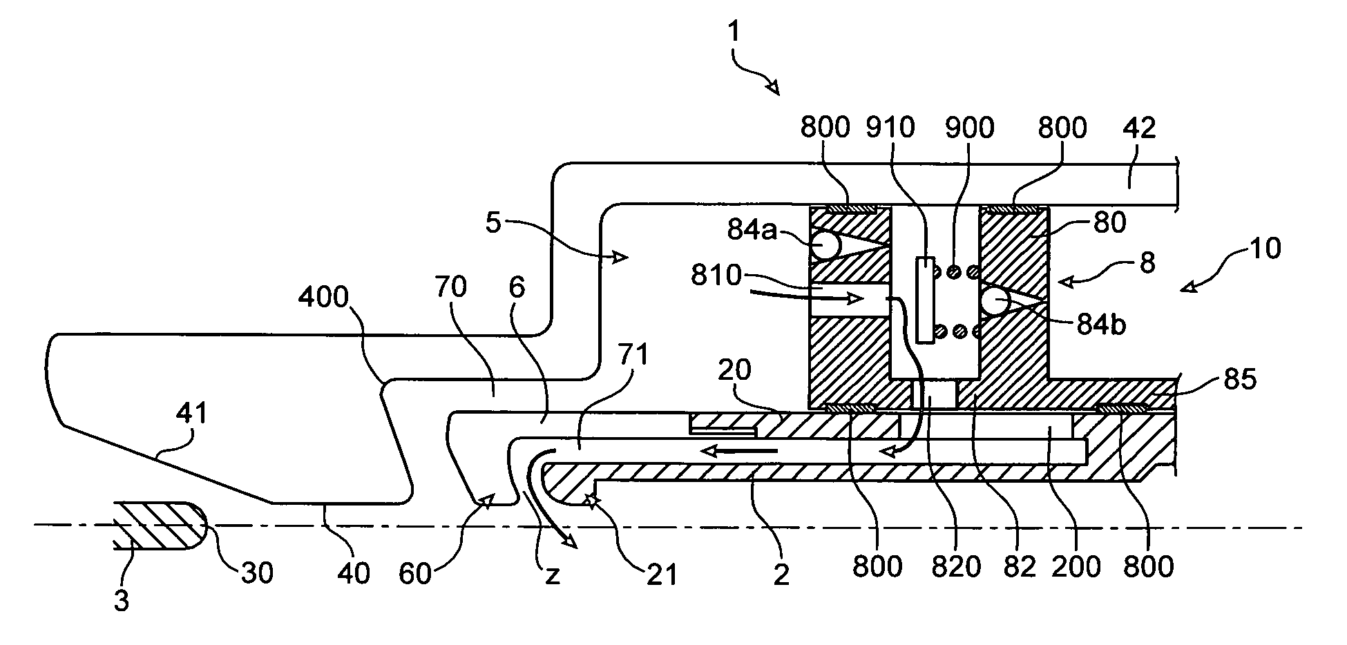 Interrupting chamber for high-voltage circuit breaker with improved arc blow-out