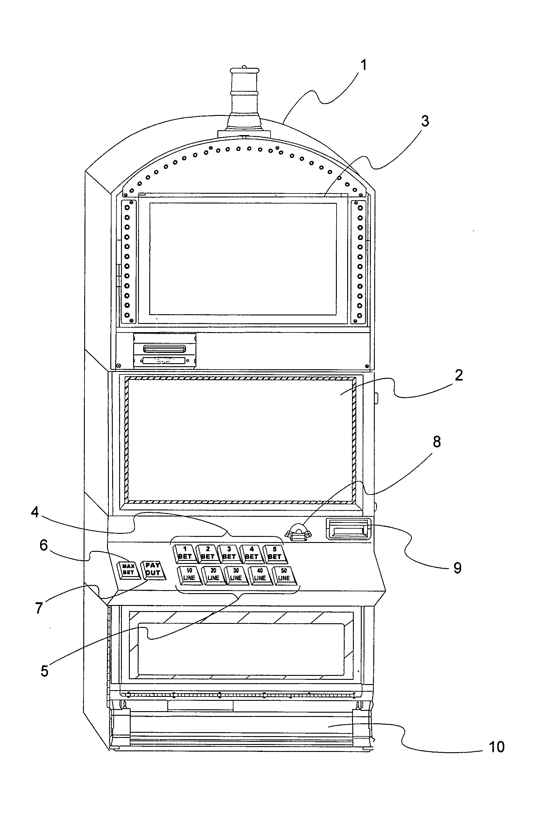 Gaming machine with various game styles