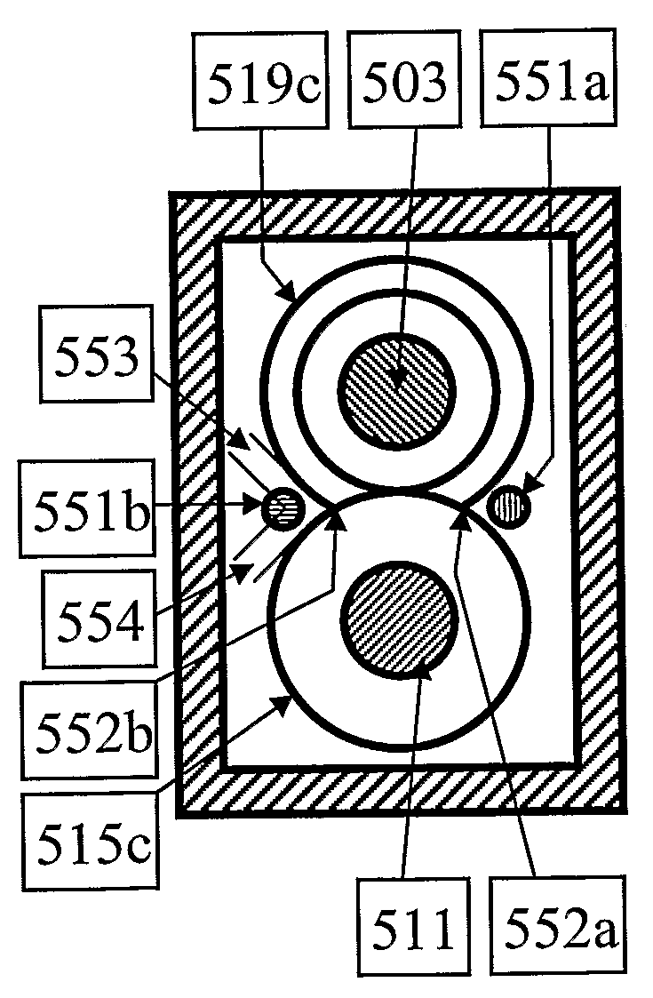 Gear transmission with reduced transmission wall housing deflection