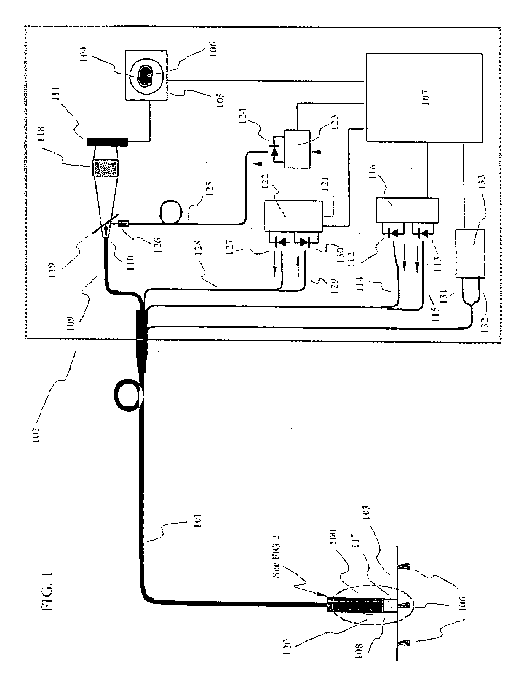 Coherent imaging fiber based hair removal device