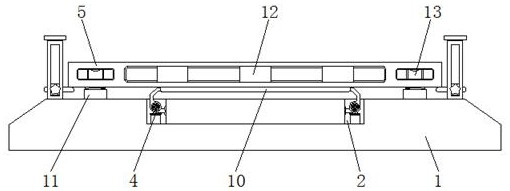 Support base with levelness correcting function and used for metal plate processing