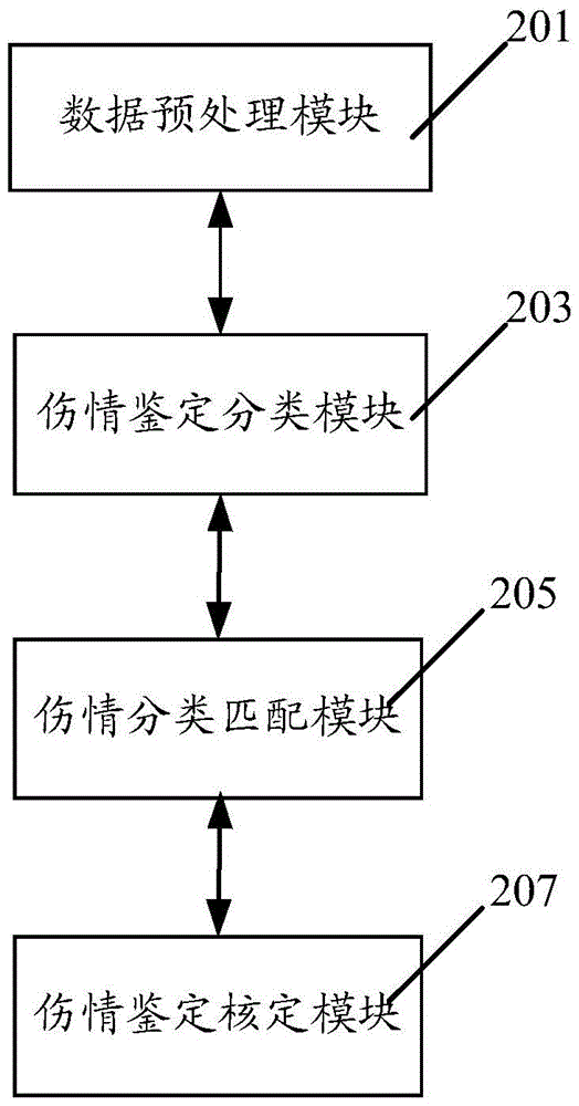 Legal medical expert injury identification management method and system