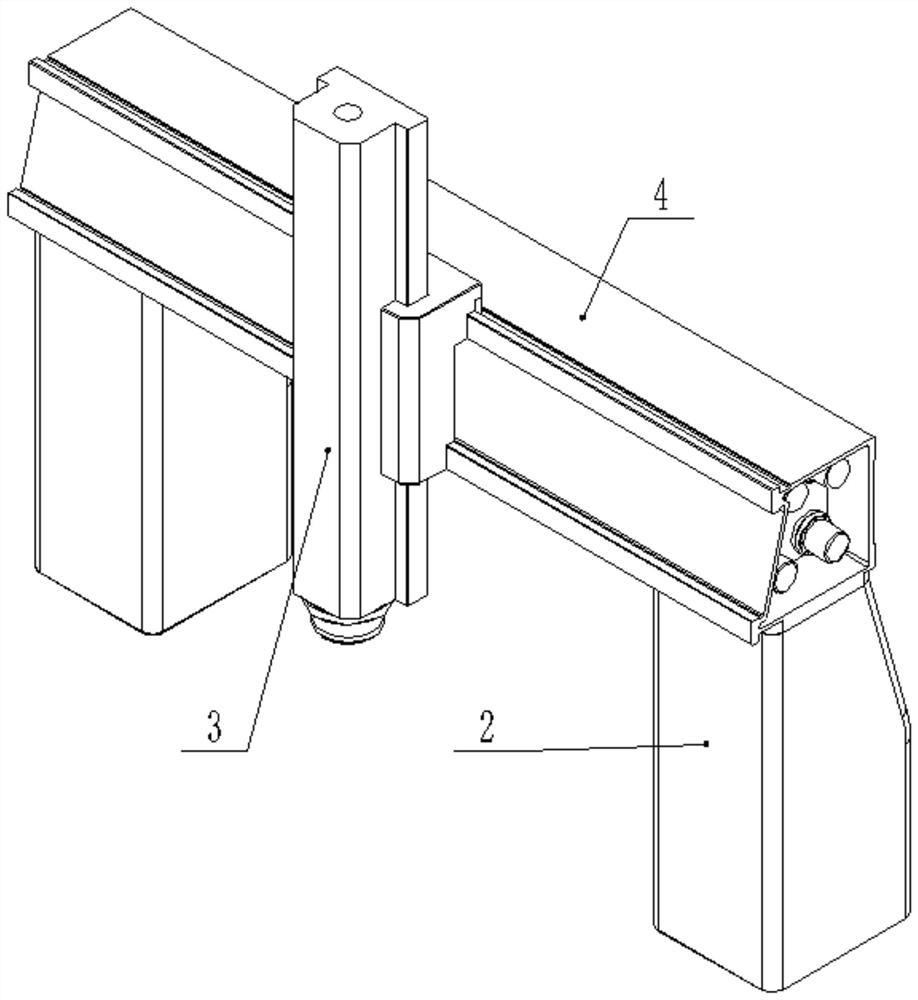 Self-straightening machine tool cross beam